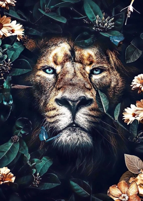 Norimpex peinture diamantée Lion caché 30x40 cm