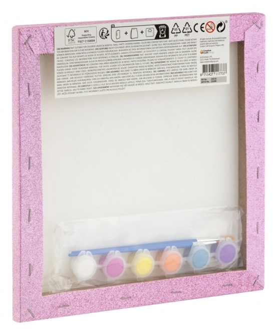 Peinture par numéros sur toile scintillante