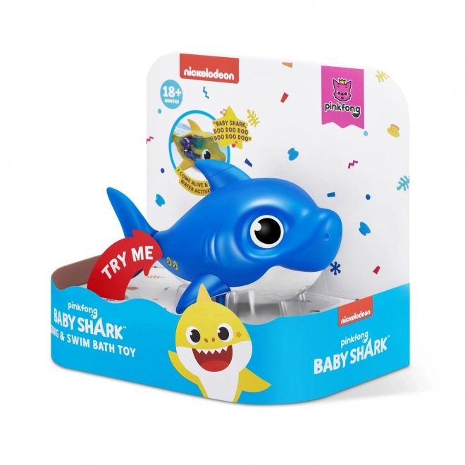 Jouet flottant interactif requin bleu