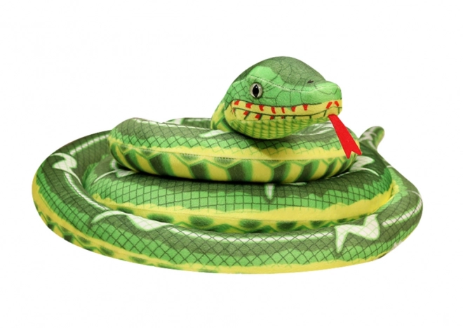 Serpent en peluche vert Mascotte 400 cm