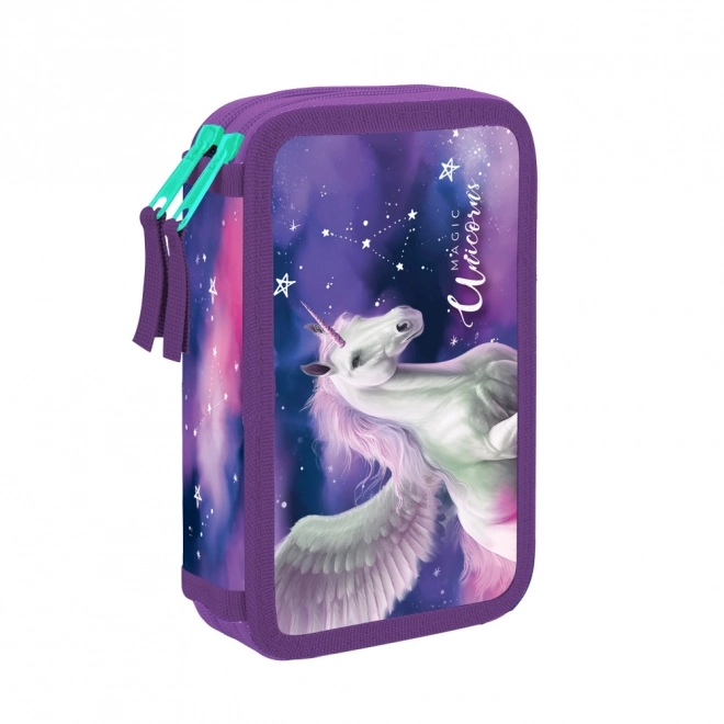 Trousse scolaire Pegas à deux étages