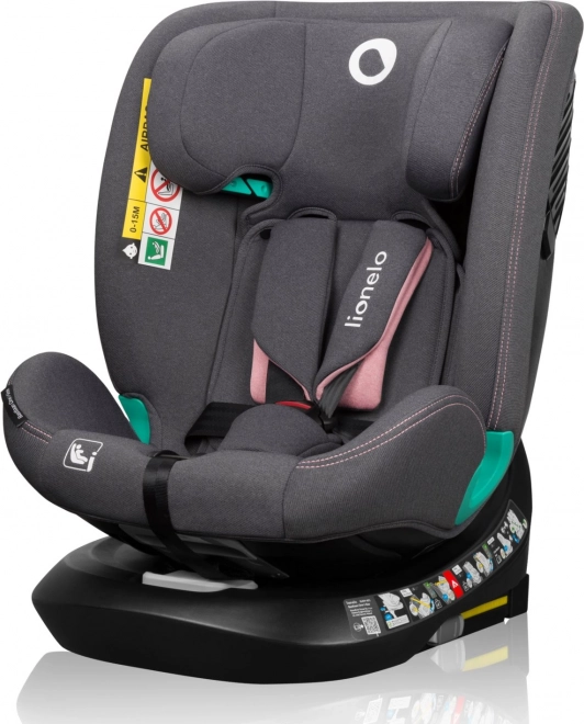 Siège auto pivotant enfant Lionelo Bastiaan i-Size Pink Rose