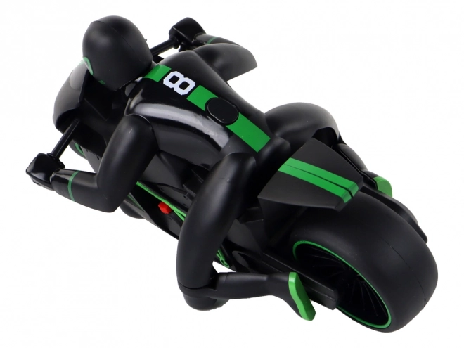 Moto RC avec une vitesse de 20 km/h, verte