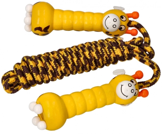 Animaux sur une corde à sauter