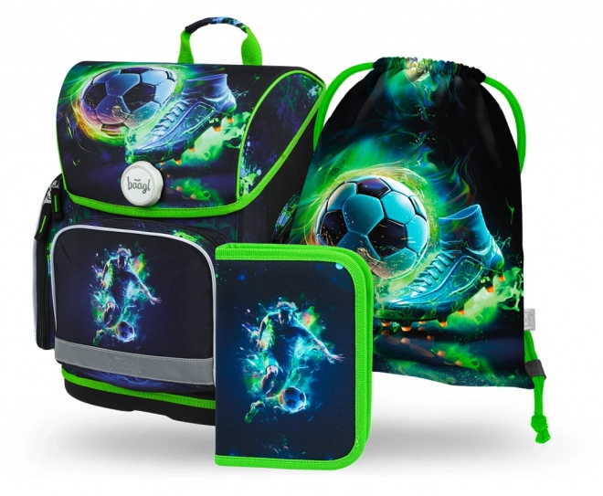 BAAGL 3 SET Ergo Footbal Joueur : cartable, trousse, sac