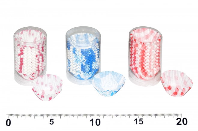 Caissettes pâtissières colorées 6cm (diam.3cm, h.1,5cm) - 200pcs