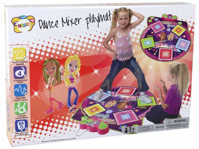 Tapis de danse pour enfants avec batteries Lumières Sons Danse 91cm x 93cm