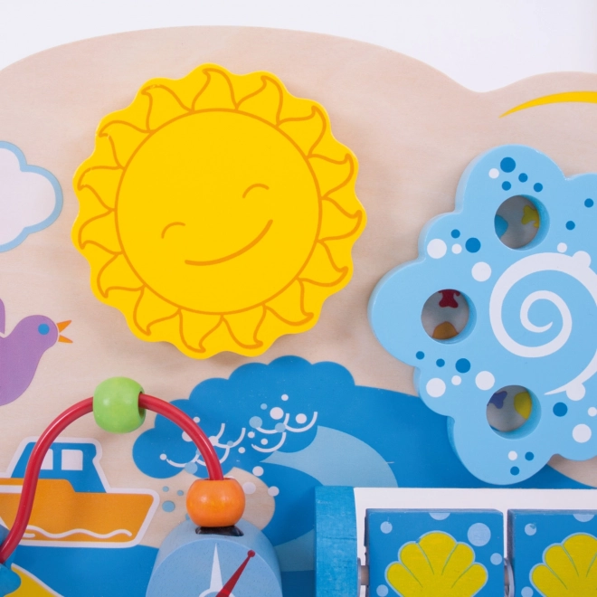 Bigjigs Baby Planche motrice en bois mer