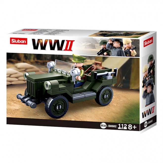 Kit de construction jeep militaire Sluban GAZ 67