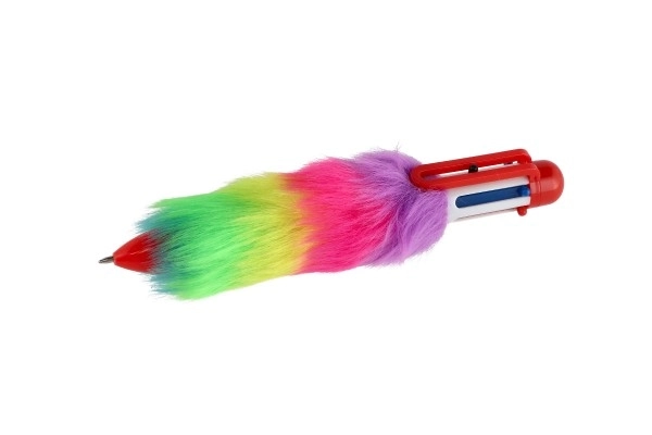 Stylo en peluche coloré avec pompons Teddies