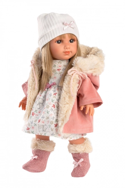 Llorens 53541 ELENA - poupée réaliste avec corps en tissu doux - 35 cm