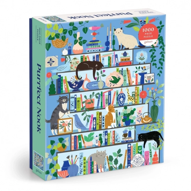 Puzzle Bibliothèque de Chats Galison 1000 pièces