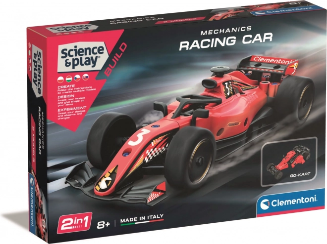 CLEMENTONI Science&Play Laboratoire mécanique Formule 1, 2 en 1