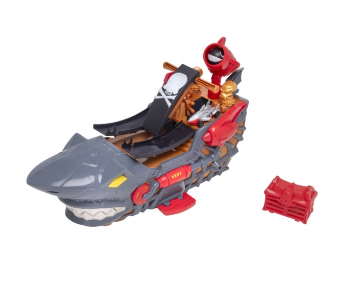 Bateau Pirate Teamsterz avec design de requin et petite voiture