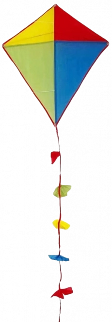 Cerf-volant coloré en nylon 70x60 cm
