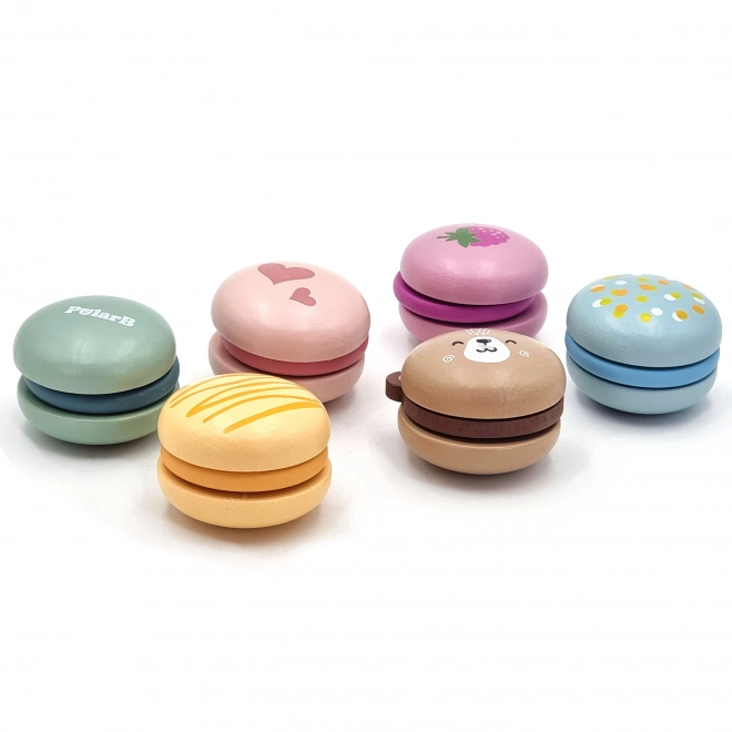 Macarons en bois