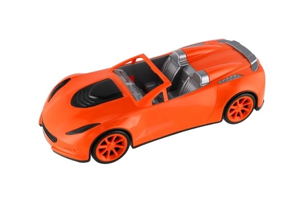 Voiture sportive en plastique 16x38cm en roue libre 3 couleurs en filet
