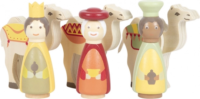 Petite Crèche de Noël en Bois