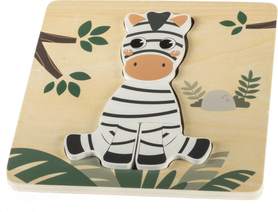 Puzzle en bois petit, Zèbre