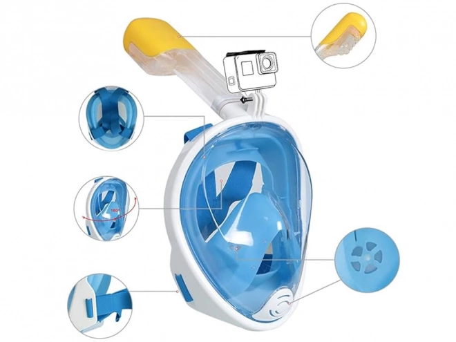 Snorkel complet et masque de plongée S/M SP0762 NI
