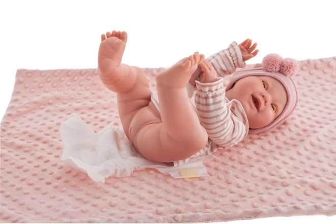 Antonio Juan 50160 Mia bébé réaliste qui cligne des yeux et fait pipi avec corps vinyle - 42 cm