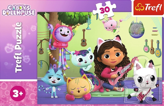 Puzzle 30 pièces Gabi et sa maison enchantée, La Maison des Chats de Gabi