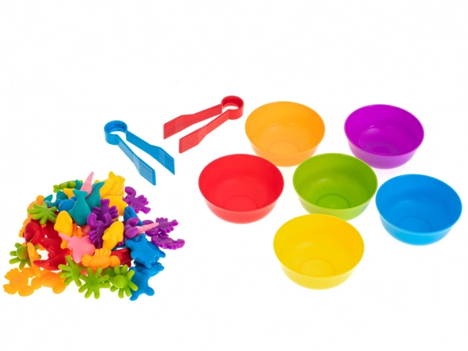 Jeu montessori en bois Apprends à compter – Créatures marines