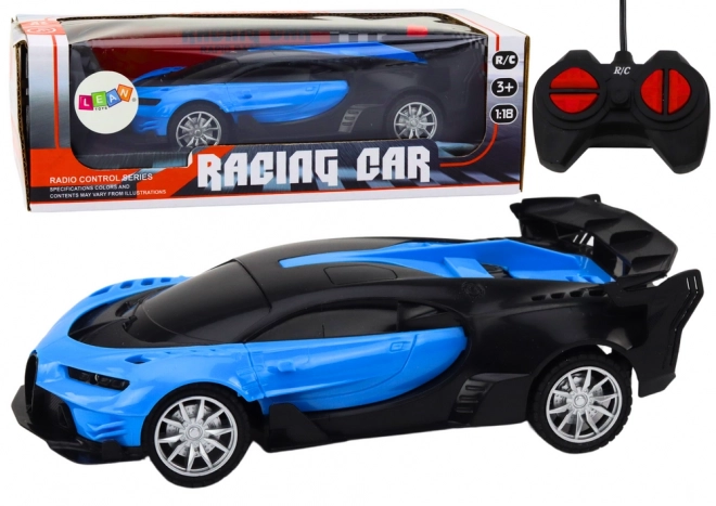 Voiture de course télécommandée 1:22 bleue