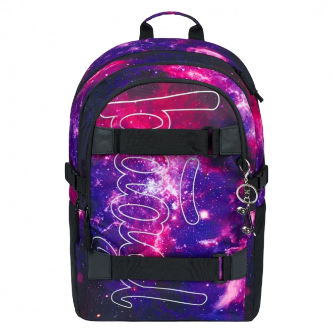 BAAGL Sac à dos scolaire Skate Galaxy
