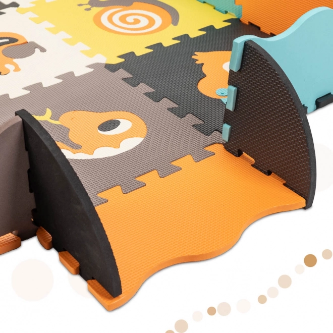 Puzzle en mousse coloré avec animaux et enclos - 25 pièces