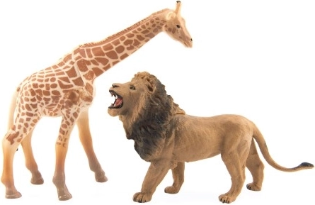 Girafe et lion – personnages favoris des jeux d’enfants