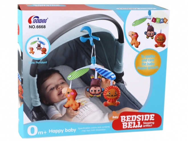 Mobile classique pour lit bébé Animaux à clip