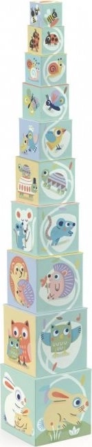 Tour de cubes Les animaux de la forêt DJECO