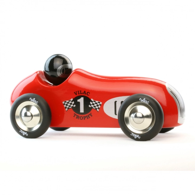 Voiture de course historique rouge Vilac