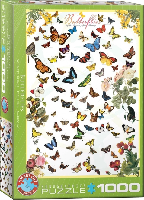 EUROGRAPHICS Puzzle Papillons 1000 pièces