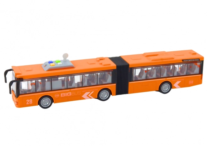 Bus articulé de ville 1:16 Conduite Lumières Sons Orange