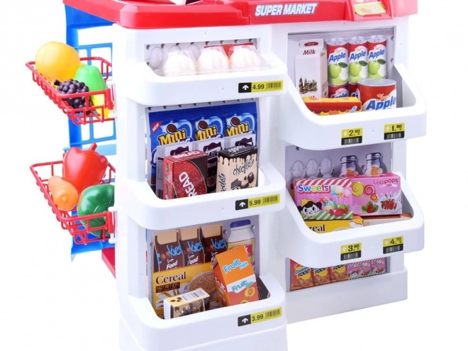 Supermarché pour enfants avec caisse et scanner