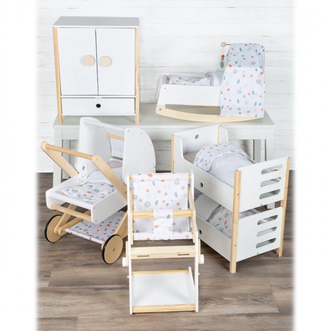 Petite Chaise Haute Multi-fonctions pour Poupées Little Button