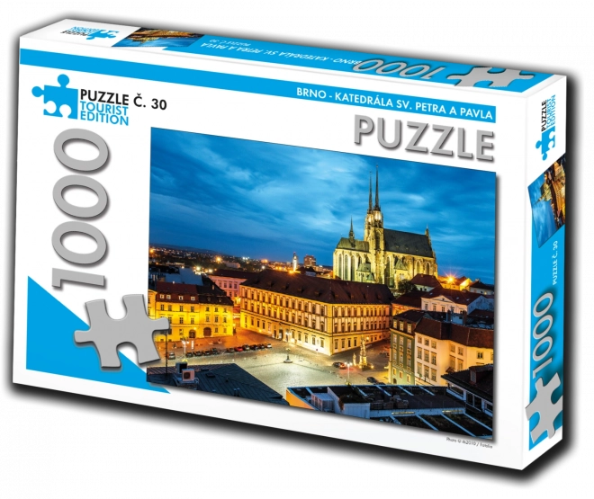 Puzzle TOURIST EDITION Cathédrale Saint-Pierre-et-Saint-Paul de Brno 1000 pièces
