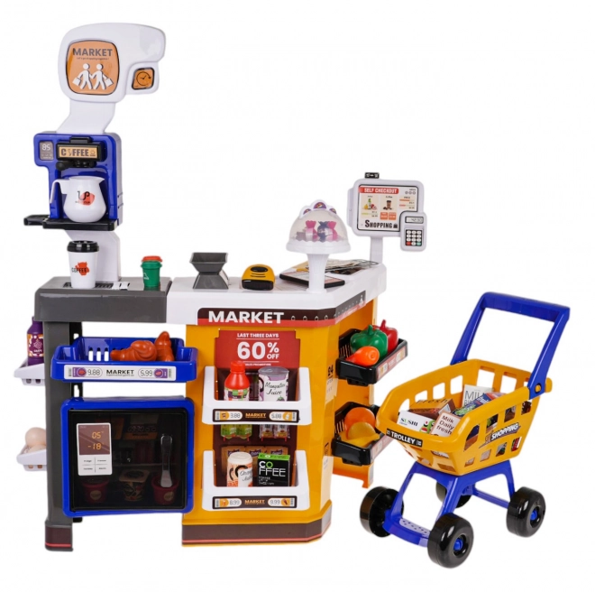 MEGA Supermarché avec chariot + accessoires