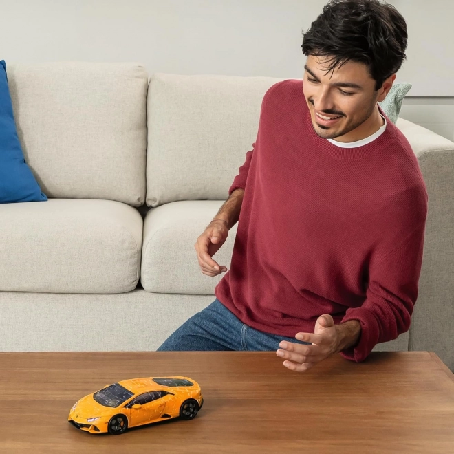 Puzzle 108 pièces 3D Véhicules Lamborghini Huracan Evo Arancio