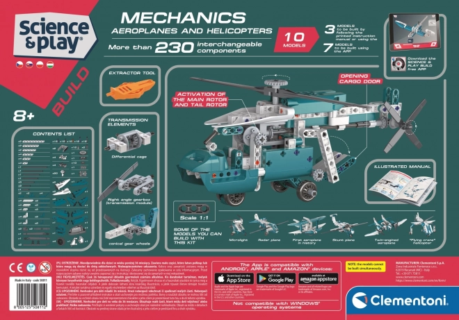 Laboratoire Mécanique Avions et Hélicoptères 10 en 1 CLEMENTONI Science&Play