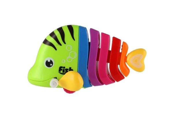 Poisson/Rybka à clé en plastique 11cm mix couleurs 14pcs en boîte