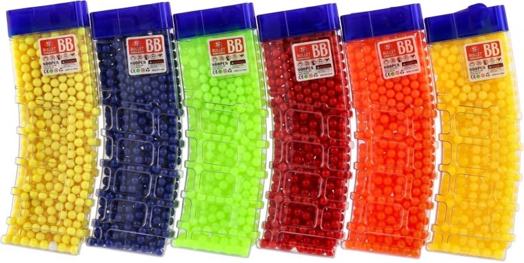 Six couleurs vives pour un jeu plus amusant