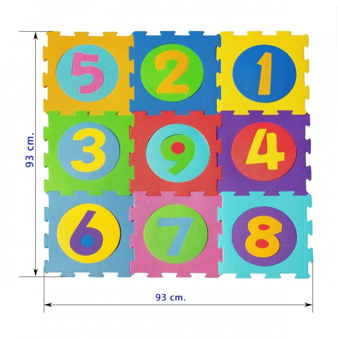 Tapis en mousse avec chiffres