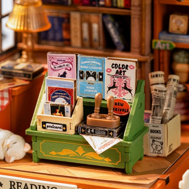 RoboTime Miniature maison de livres Librairie
