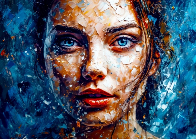 Puzzle Regard glacé 1000 pièces