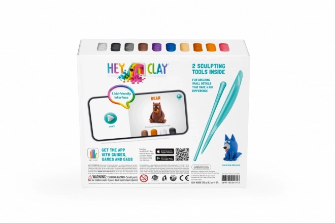 Hey Clay ensemble de pâte à modeler Animaux des bois
