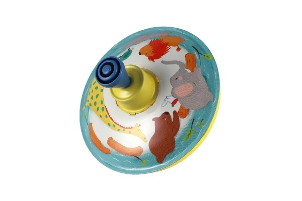 Toupie tournante diamètre 12cm métal 2 couleurs 6 pièces en boîte