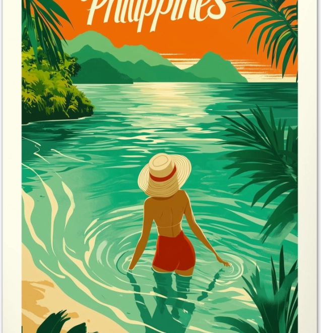 Calendrier mural Vintage affiches Paradis tropicaux 2026